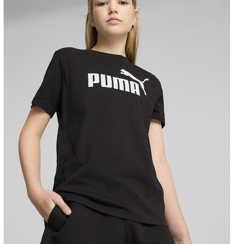 Тениска с овално деколте и лого Puma