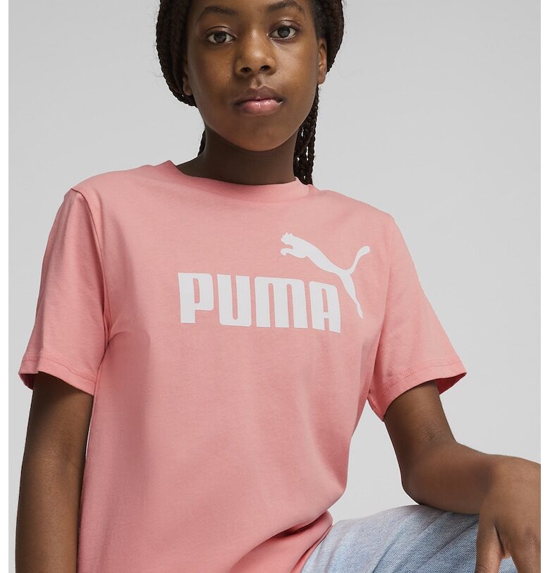 Тениска с овално деколте и лого Puma