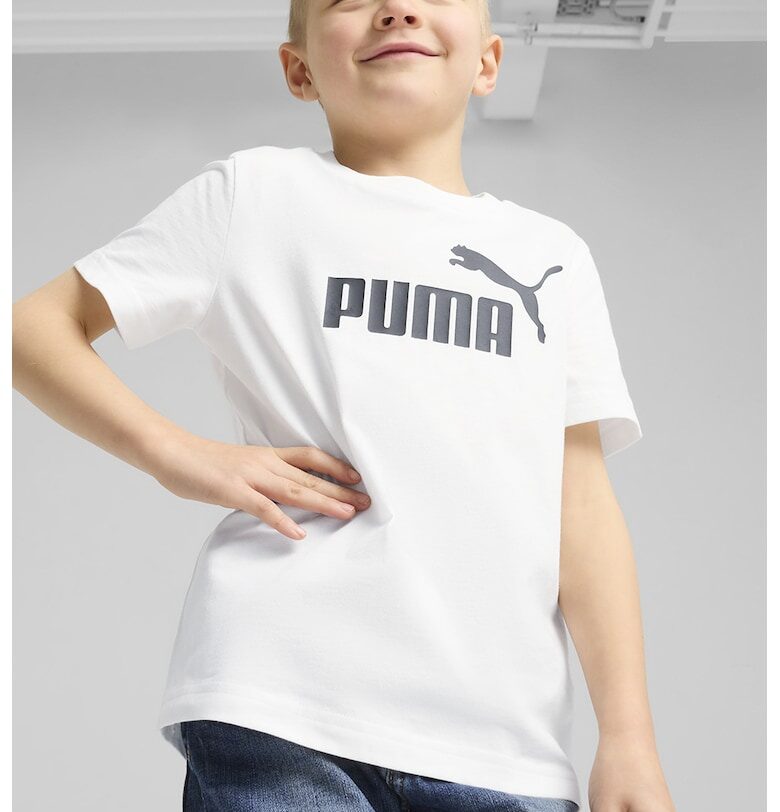 Тениска с овално деколте и лого Puma