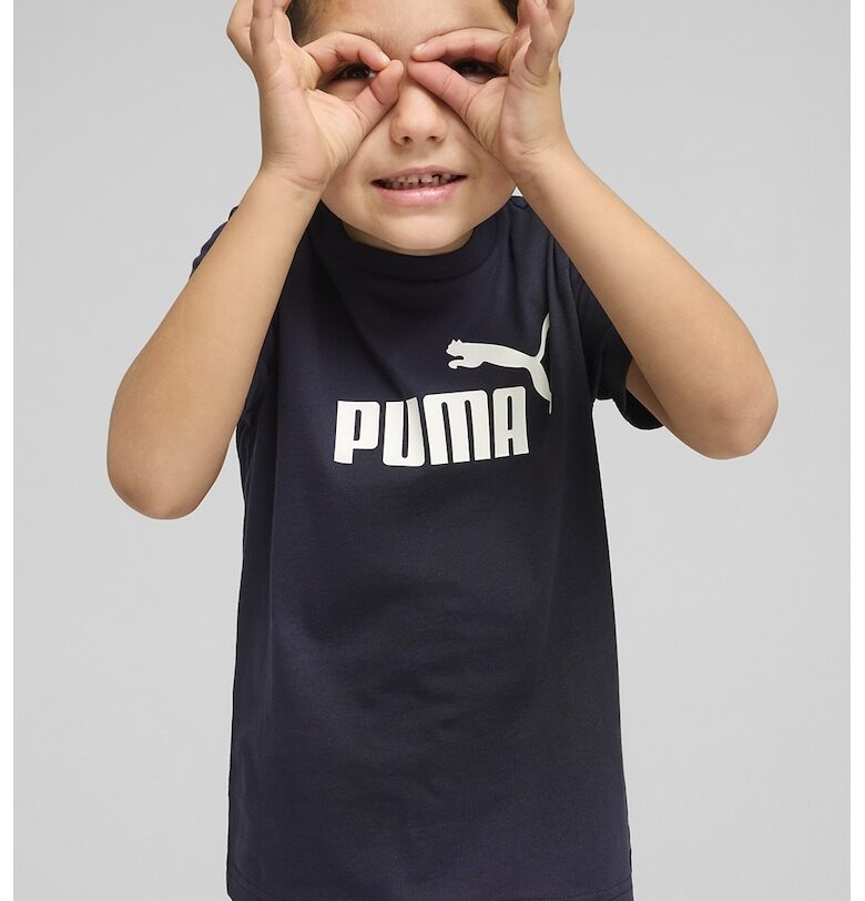 Тениска с овално деколте и лого Puma