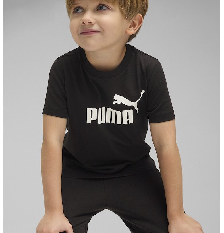 Тениска с овално деколте и лого Puma