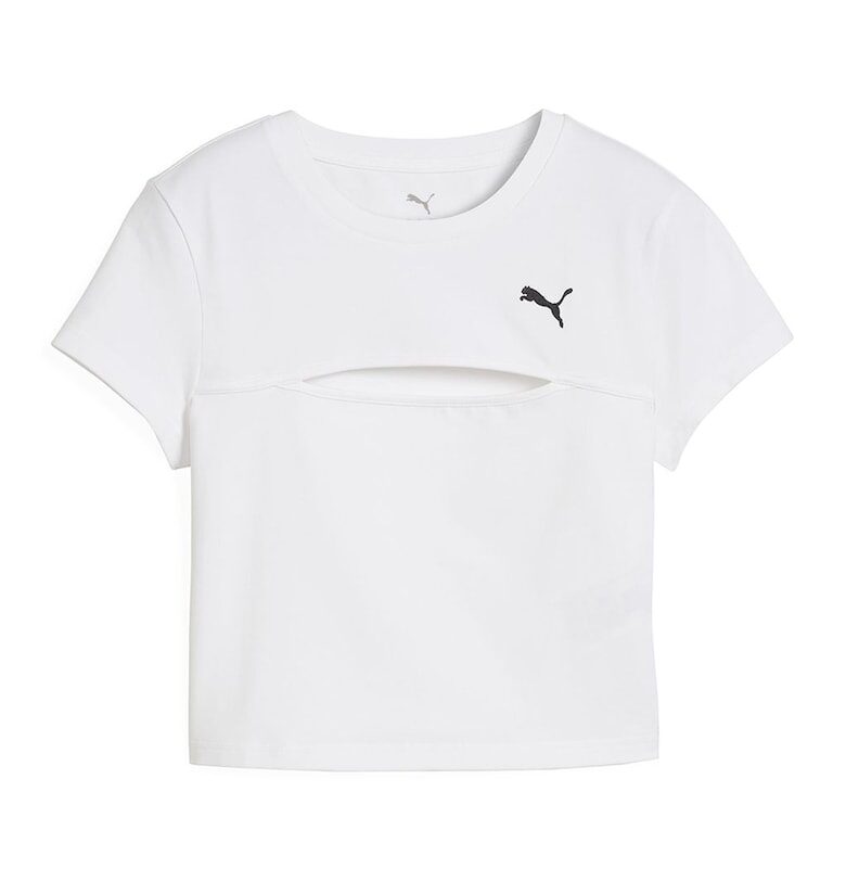 Тениска с овално деколте и предна цепка Puma