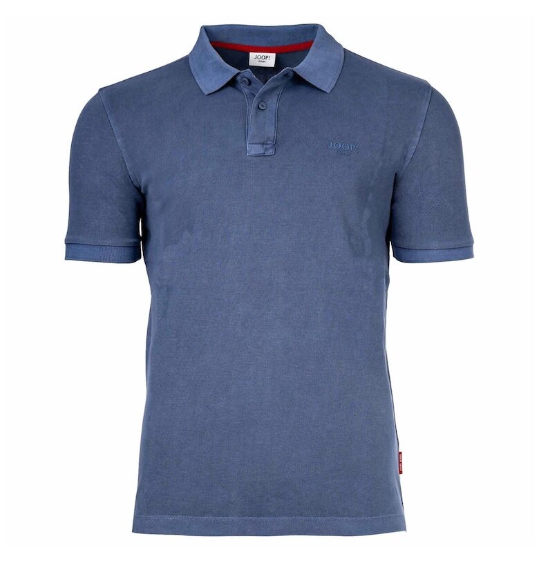 Тениска с органичен памук с яка JOOP Jeans