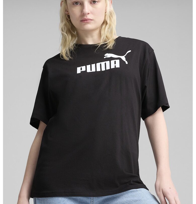 Тениска с паднали ръкави и лого Puma