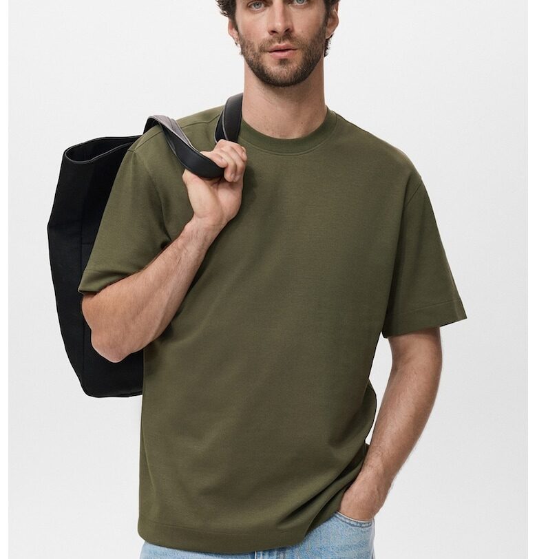 Тениска с памук Mango