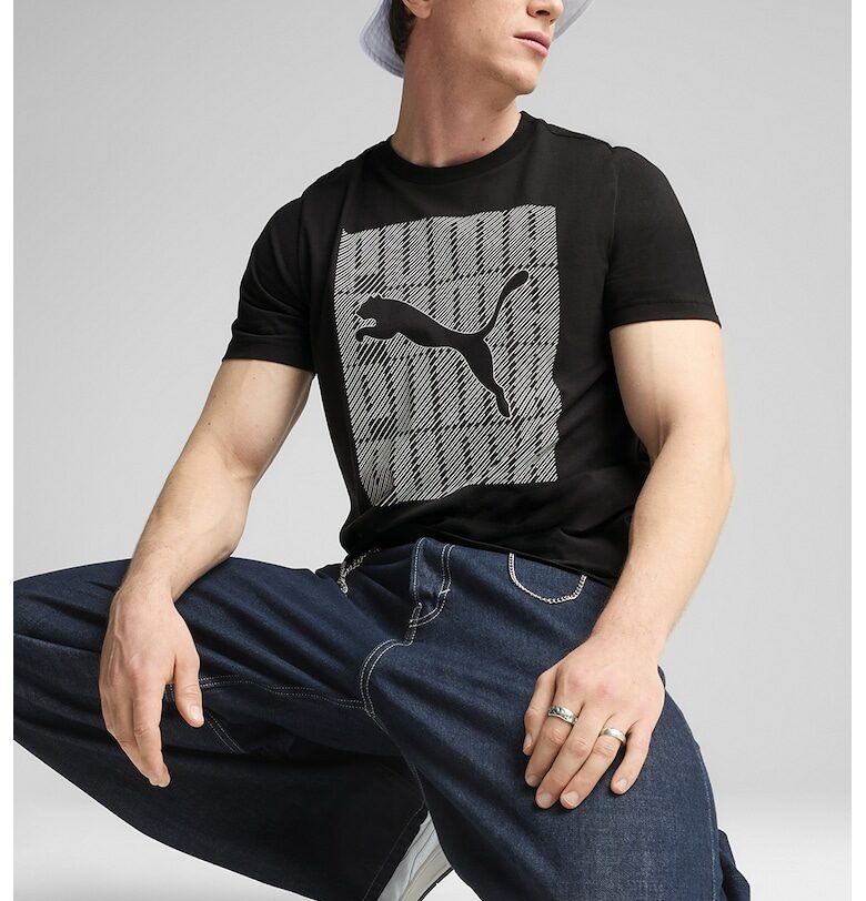 Тениска с памук и лого Puma