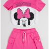 Тениска с принт на Minnie Mouse и къса пола - 2 части Original Marines
