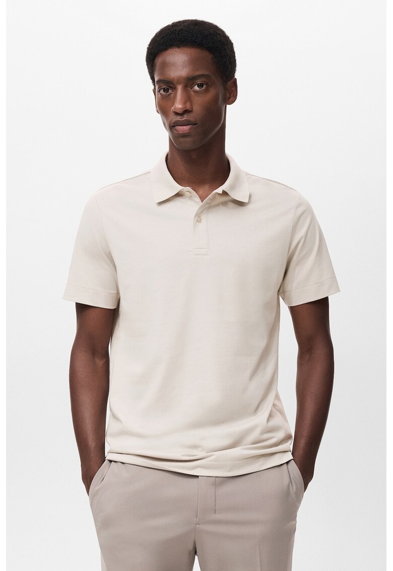 Тениска с яка Mango