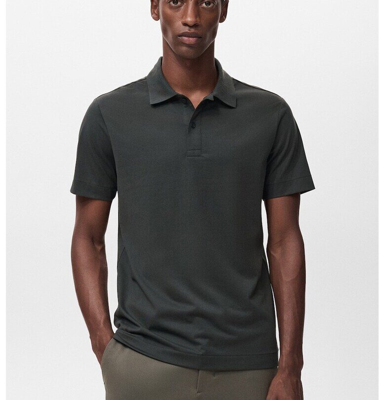 Тениска с яка Mango