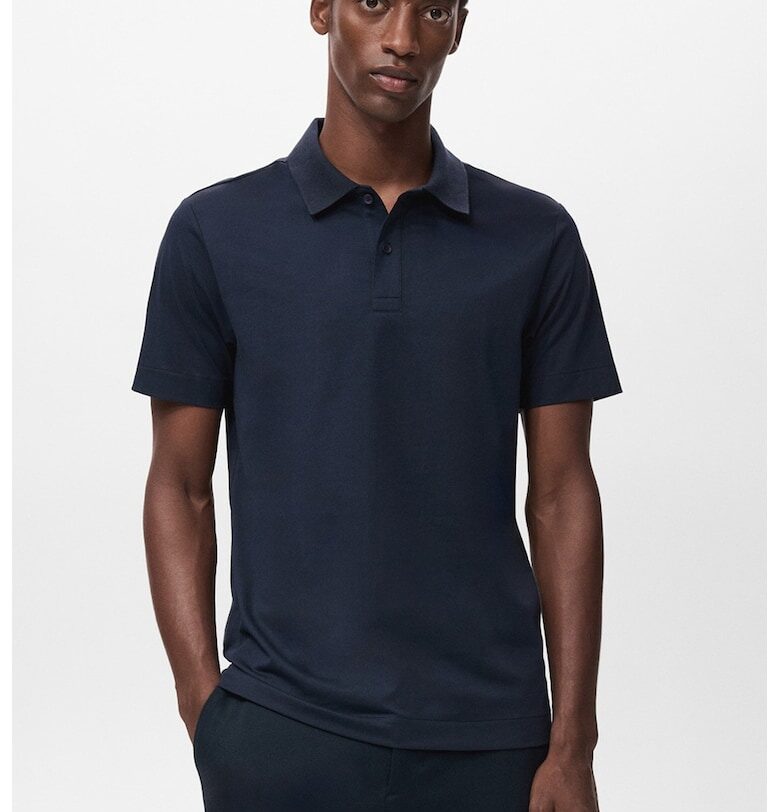 Тениска с яка Mango