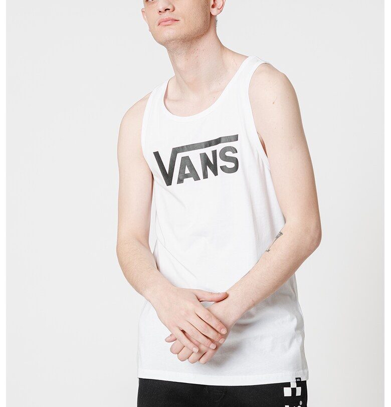 Топ Classic с изрязан гръб и лого Vans