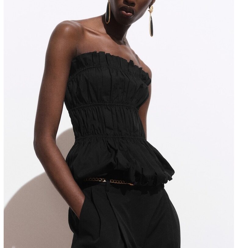 Топ с набирания Mango