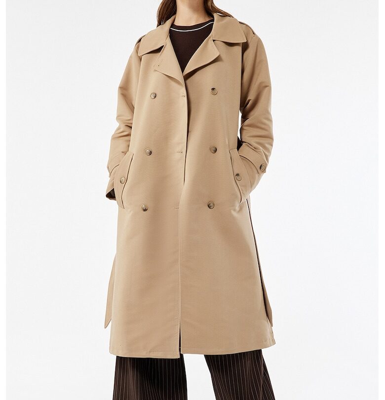 Тренч с двуредно закопчаване KOTON