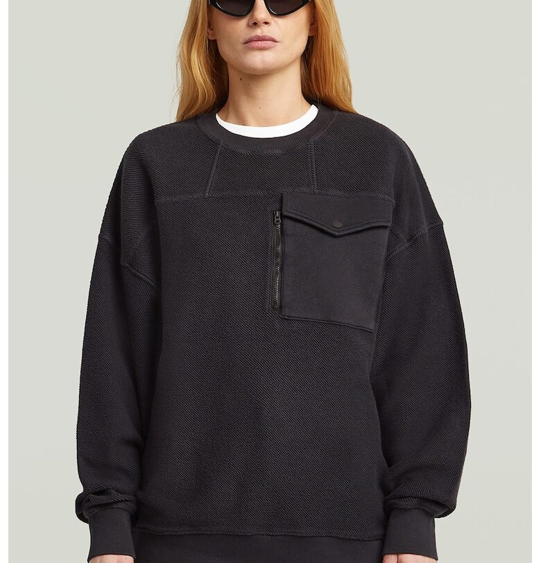 Уголемен суитшърт от органичен памук G-STAR