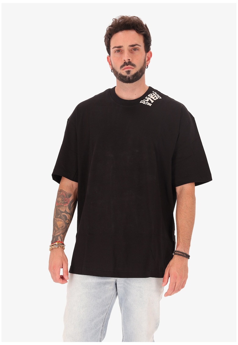 Уголемена тениска с лого Diesel