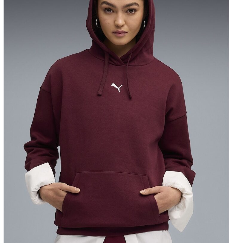 Уголемено худи с джоб кенгуру и връзка Puma