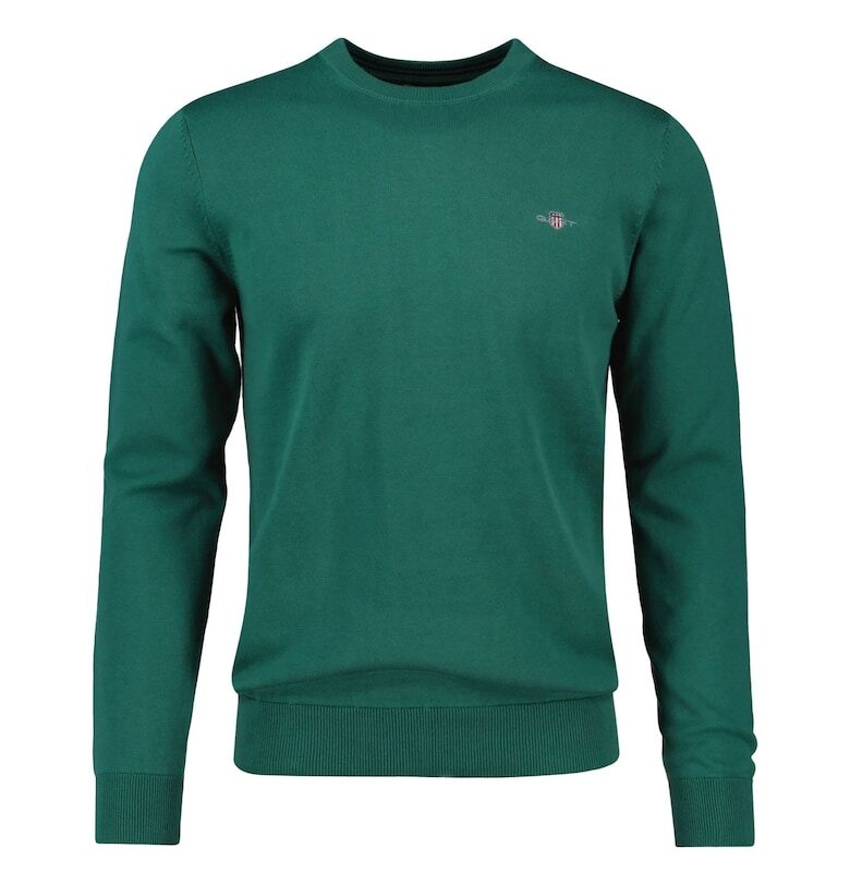 Фино плетен пуловер с овално деколте Gant