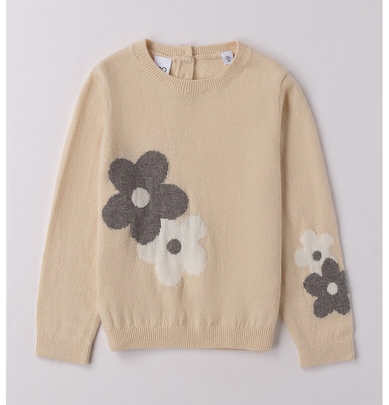 Флорален пуловер с вълна IDO