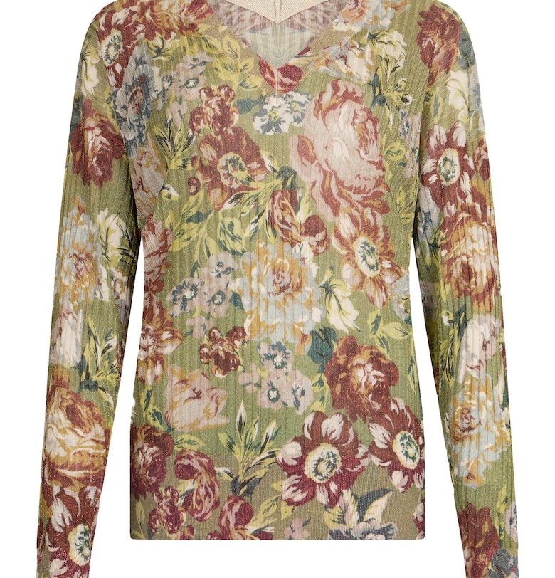 Флорален шпиц пуловер Liu Jo