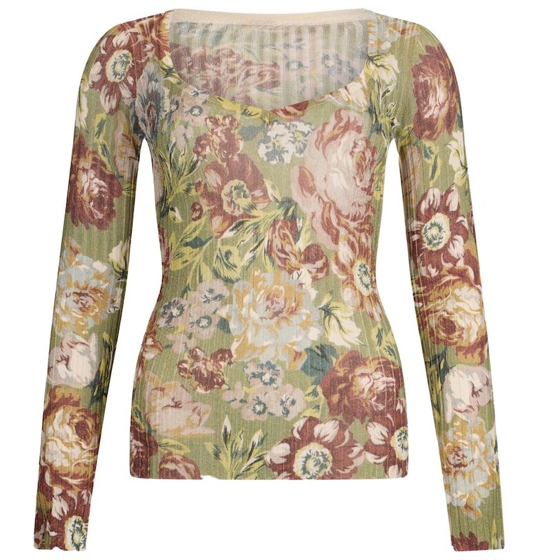 Флорална блуза по тялото Liu Jo