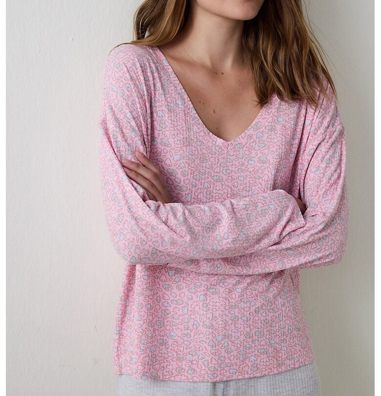 Флорална горна шпиц пижама Penti