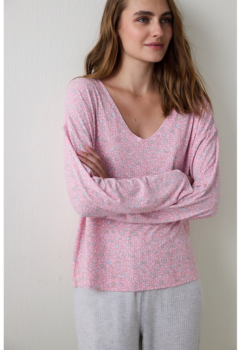 Флорална горна шпиц пижама Penti