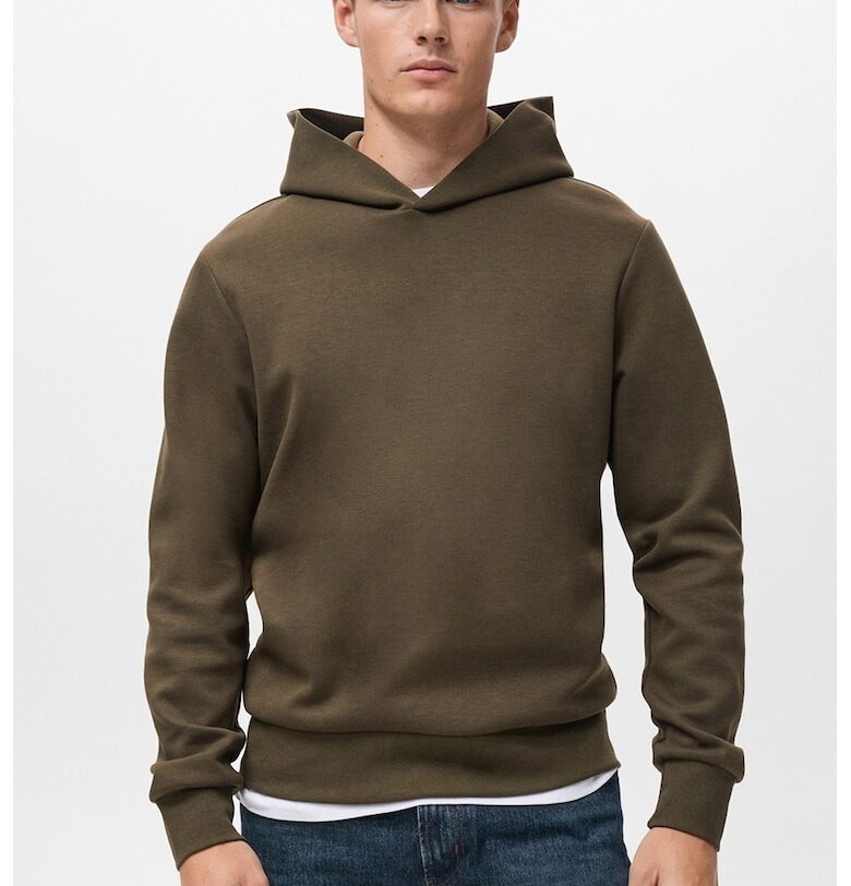 Худи с еластични маншети и подгъв Mango