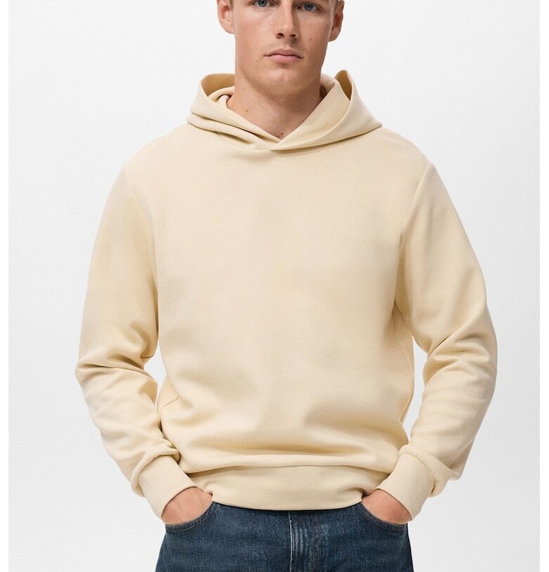 Худи с еластични маншети и подгъв Mango