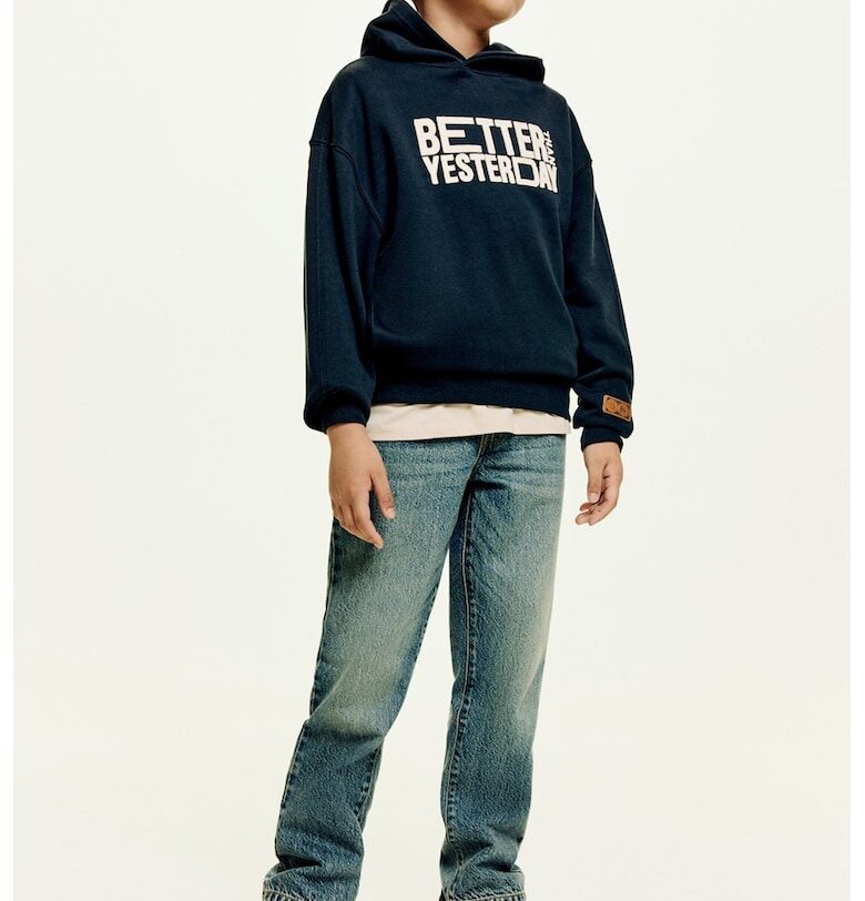 Худи с надпис отпред Mango