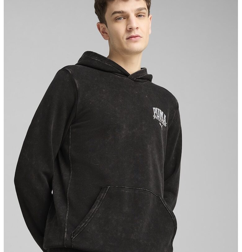 Худи с памук и джоб кенгуру Puma