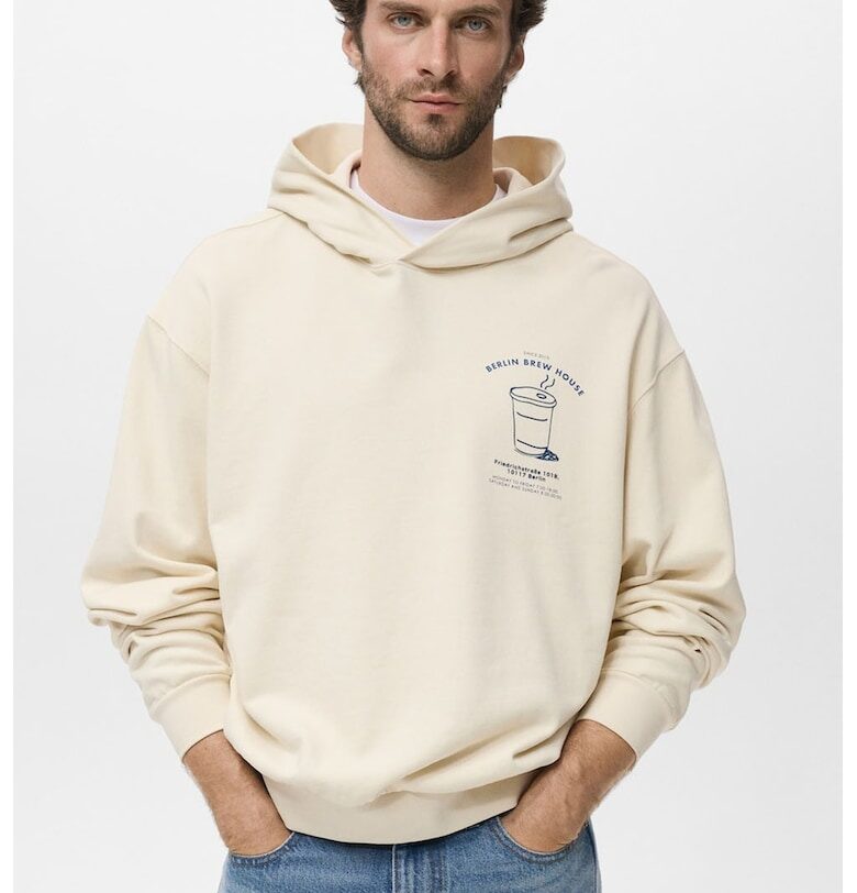 Худи с фигурален принт Mango