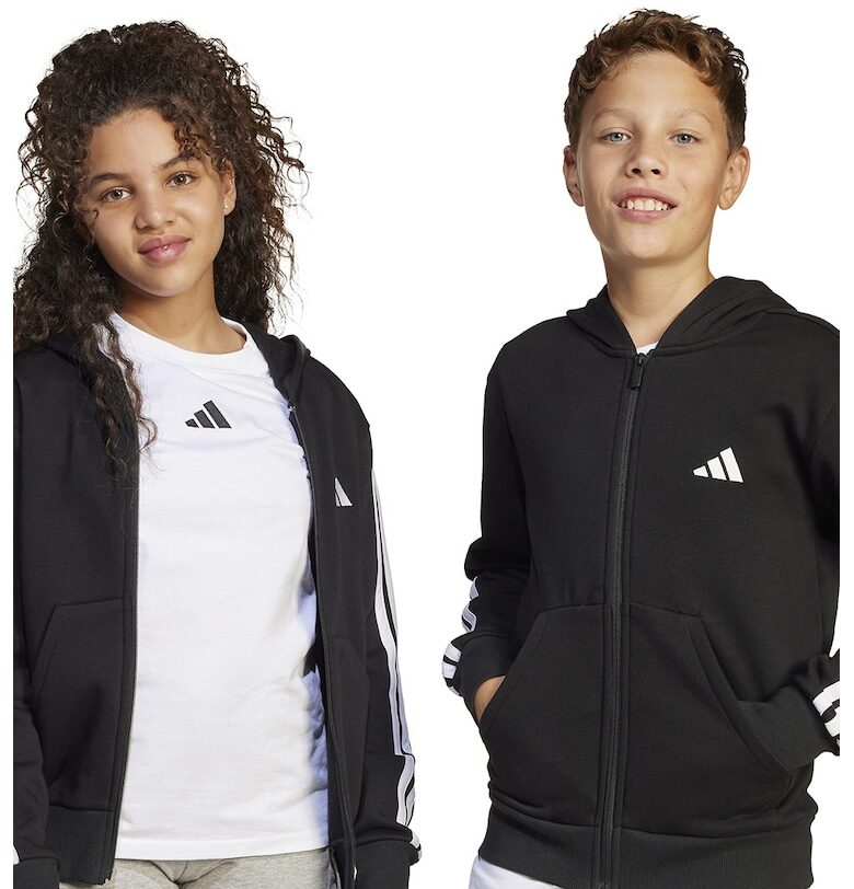 Худи със скосени джобове и цип adidas Sportswear