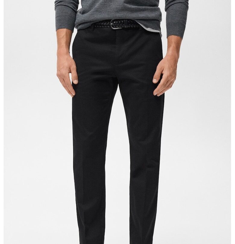 Чино панталон със средновисока талия Mango