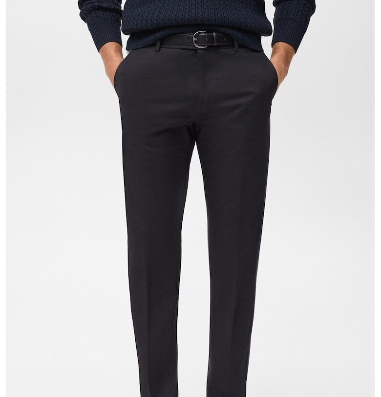 Чино панталон със средновисока талия Mango