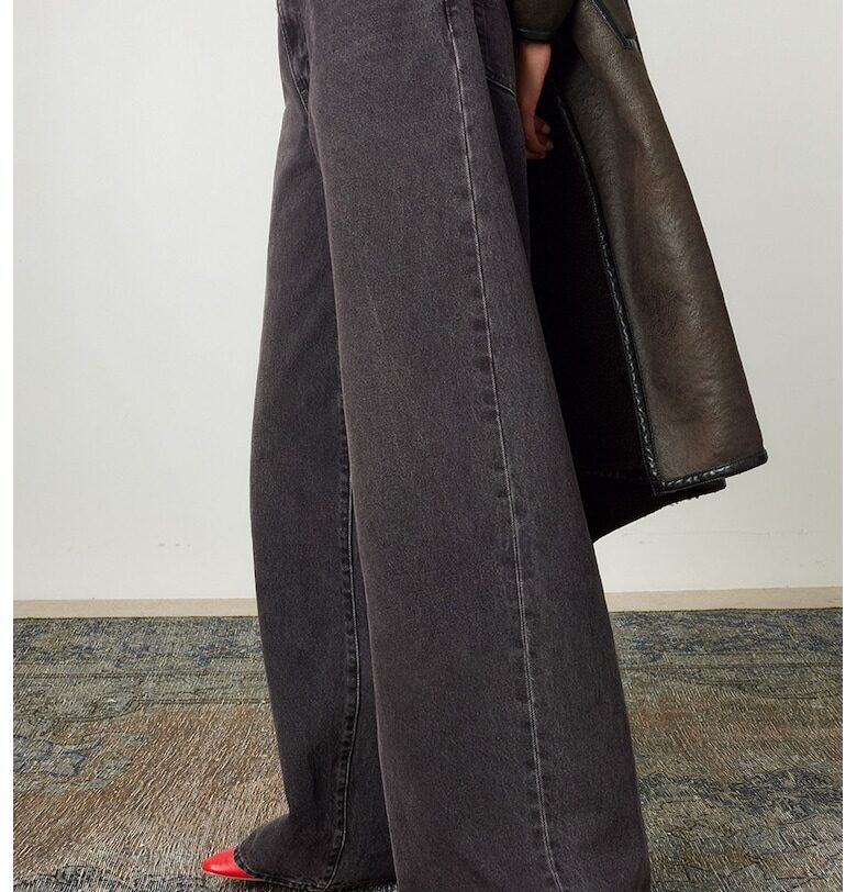 Широки дънки с висока талия Levis