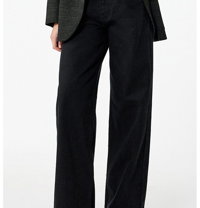 Широки дънки с миди талия KOTON