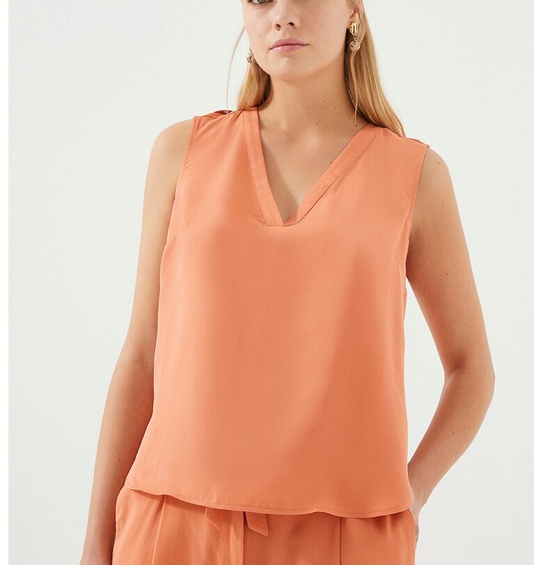 Шпиц блуза без ръкави от лиосел Just Like You