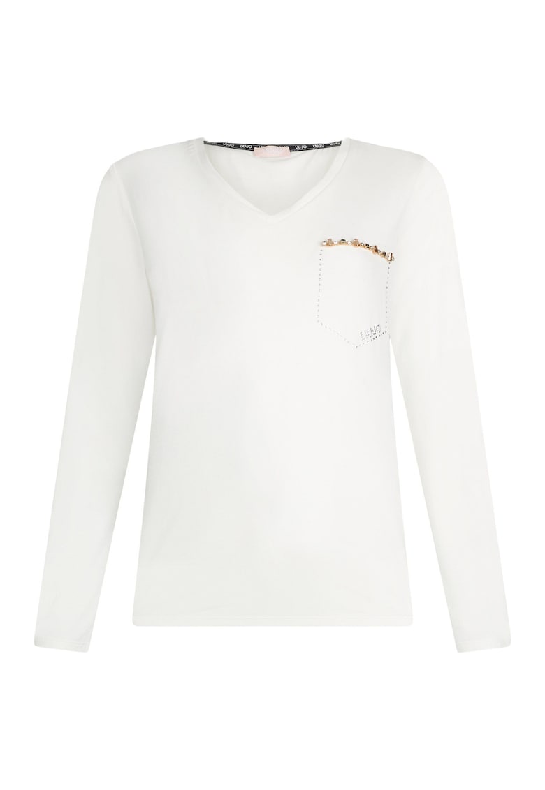 Шпиц блуза с декоративни камъни Liu Jo