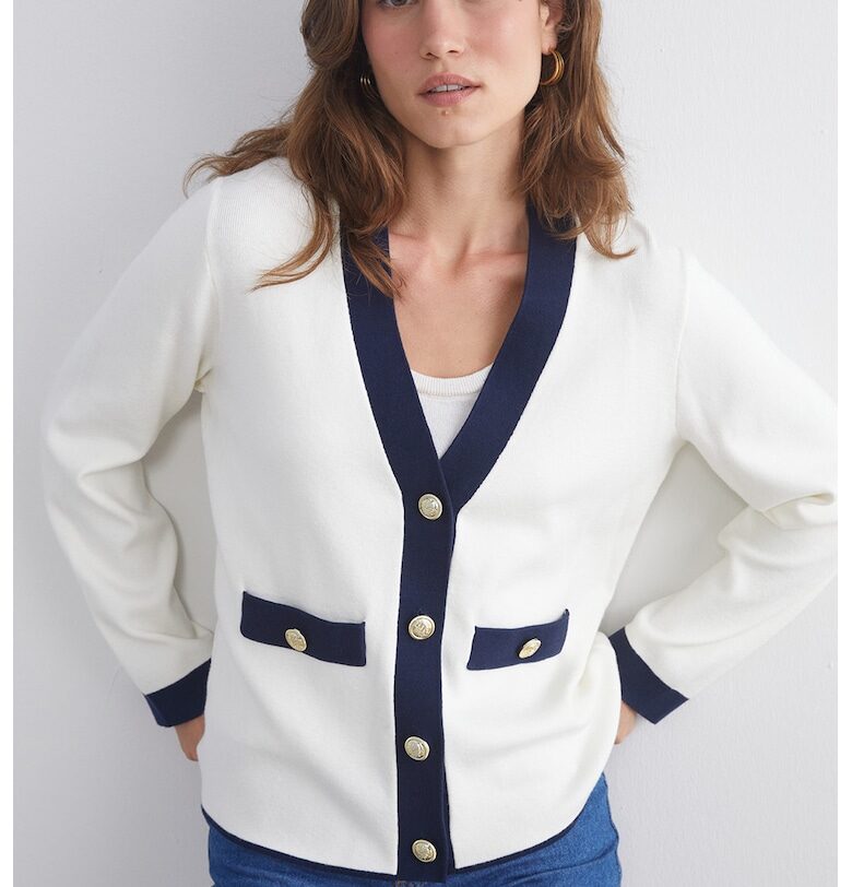 Шпиц жилетка с контрастни краища LC WAIKIKI