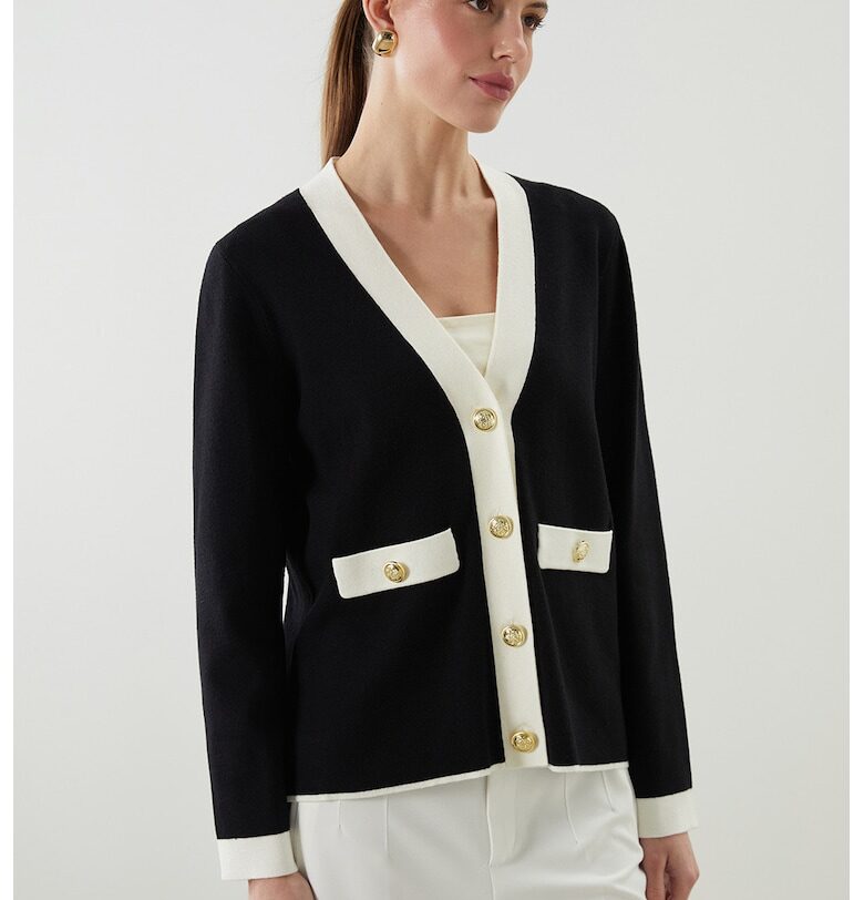 Шпиц жилетка с контрастни краища LC WAIKIKI