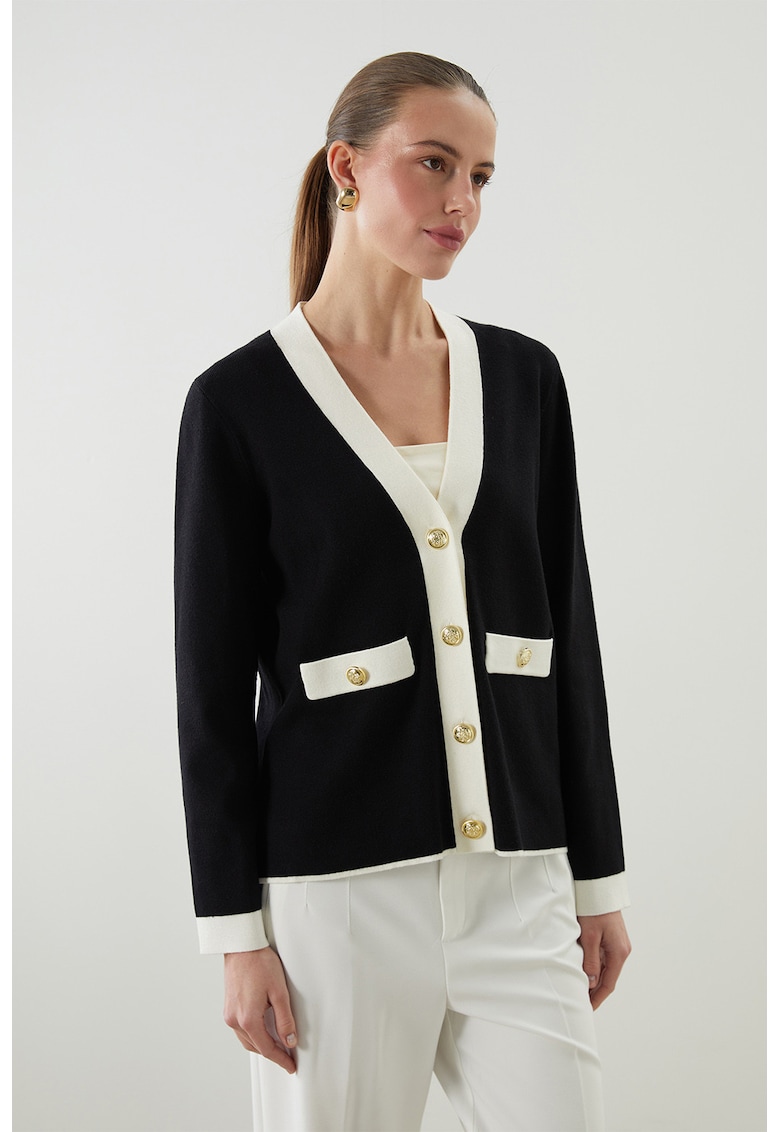 Шпиц жилетка с контрастни краища LC WAIKIKI