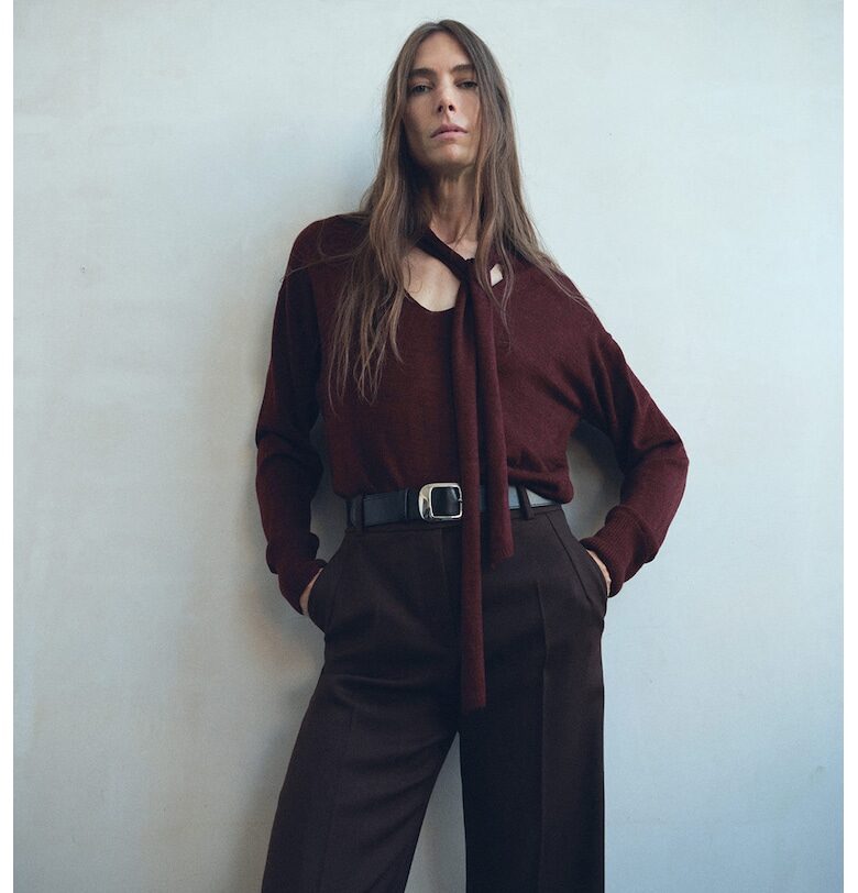 Шпиц пуловер с шал Mango