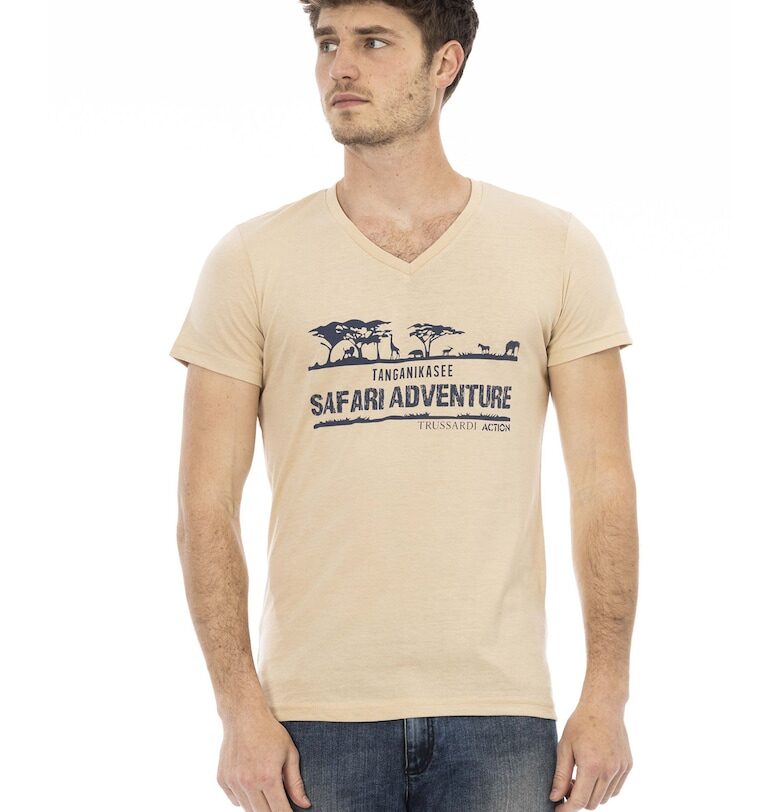 Шпиц тениска с принт Trussardi