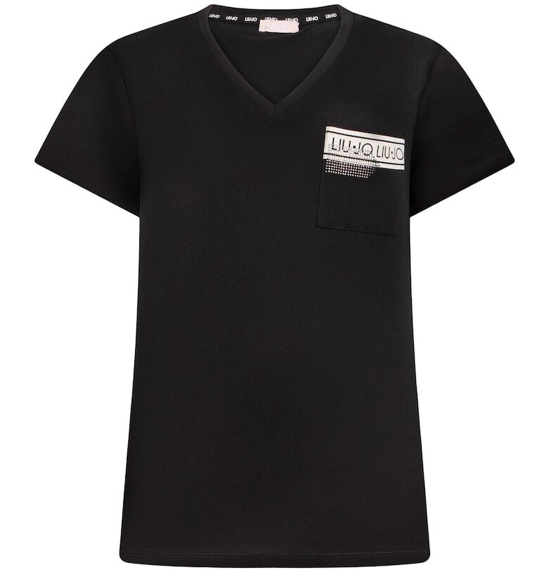 Шпиц тениска с пришито лого Liu Jo