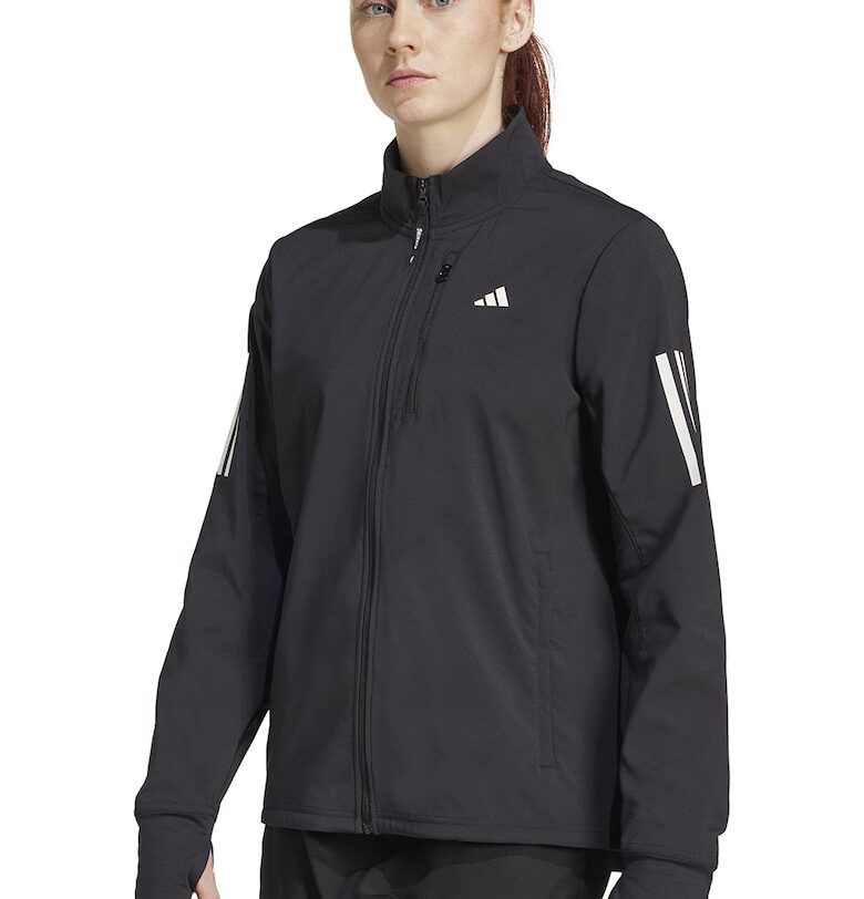 Яке за бягане с отвори за палците и цип adidas Performance