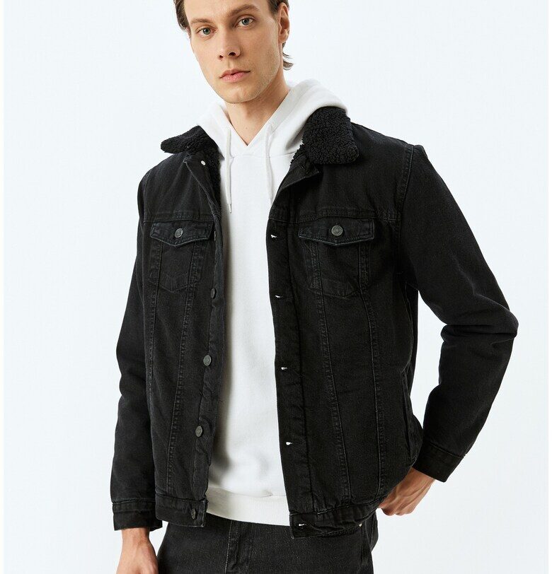 Яке от деним с плюшена подплата KOTON