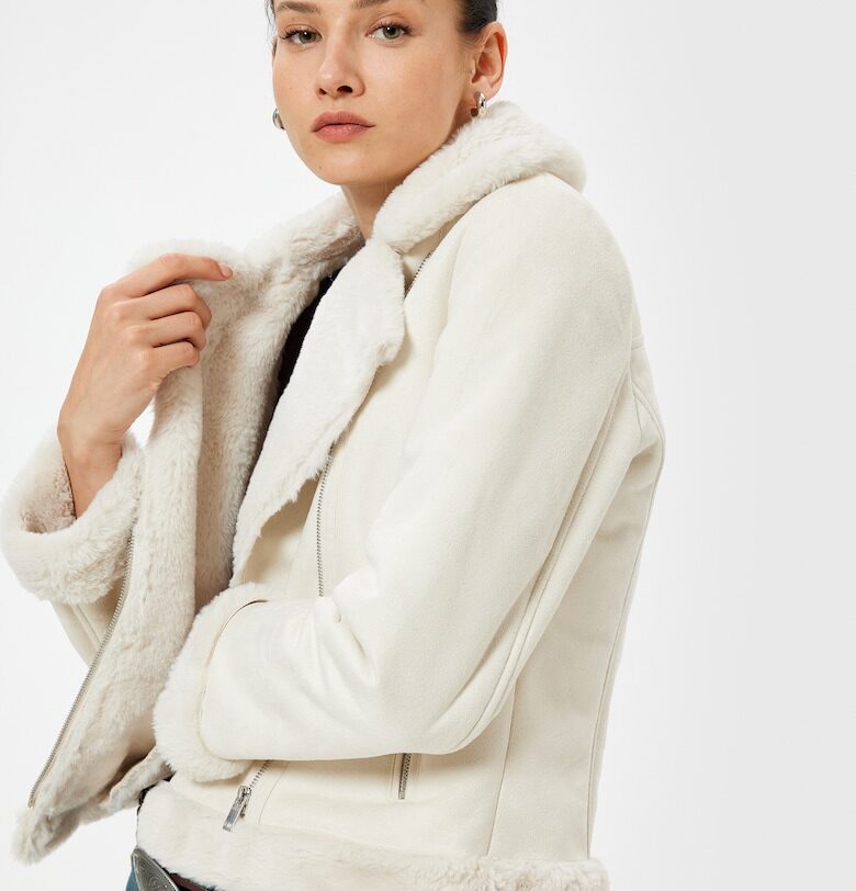 Яке от еко велур с раздвоен ревер KOTON