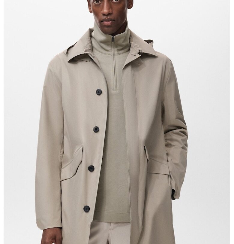 Яке с отделяща се качулка Mango