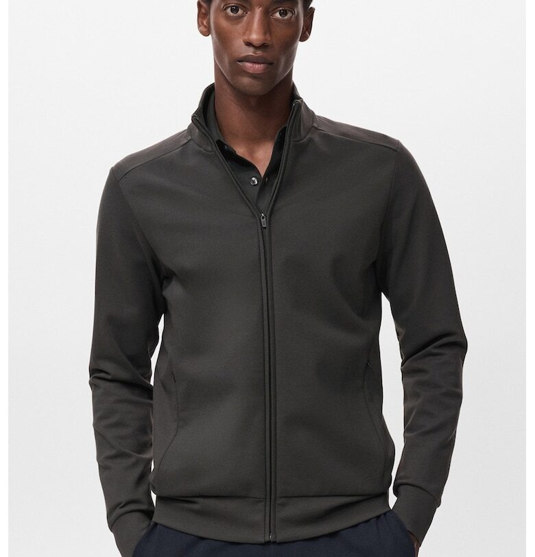 Яке с цип и джобове с цип Mango