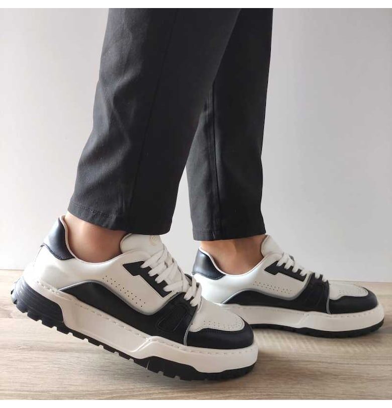 1187 Мъжки обувки Бяло с Черно - Бяло FRANCO GERARDO